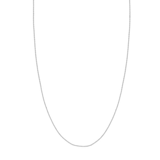 14K White Gold 0.96 mm Box Chain w/ Lobster Clasp - 24 in. 14K White Gold 0.96 mm Box Chain w/ Lobster Clasp - 24 in.