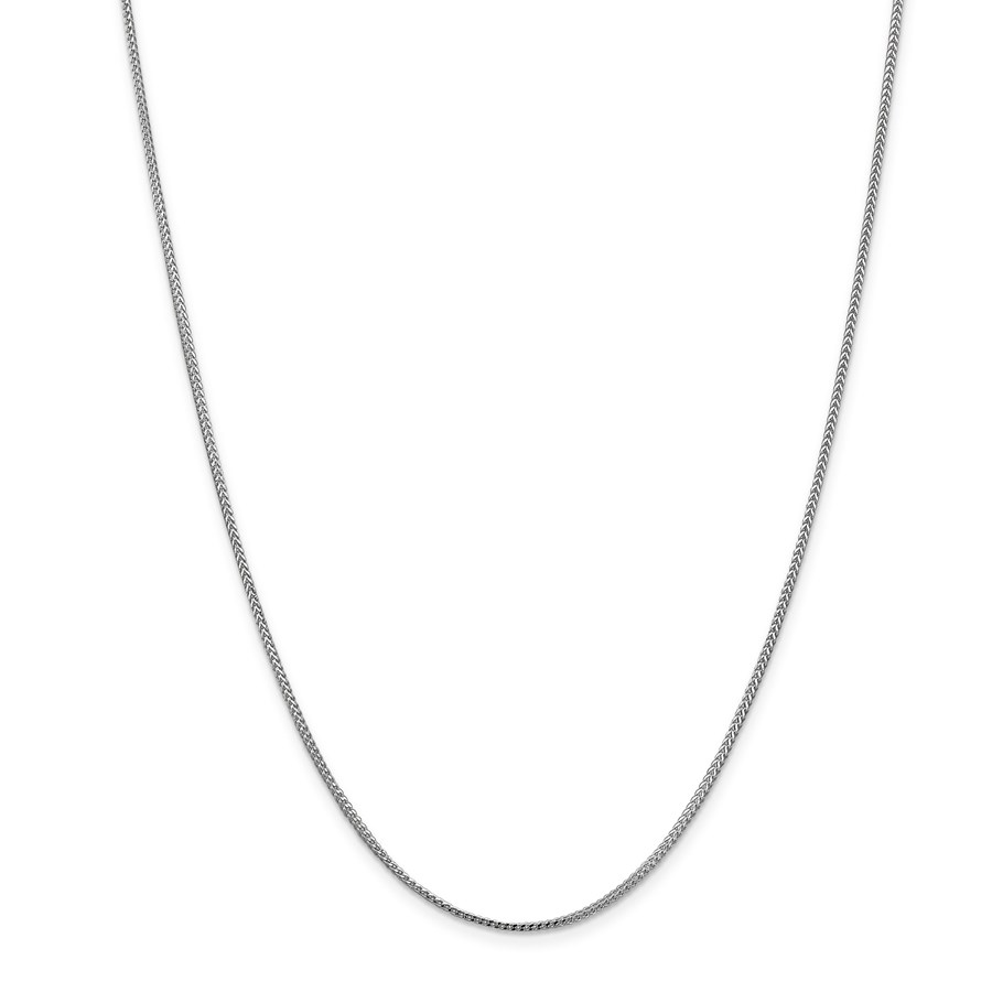 14k White Gold 1.0 mm Franco Chain Necklace - 18 in.