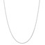 14k White Gold 1.0 mm Round Wheat Chain Necklace - 16 in.