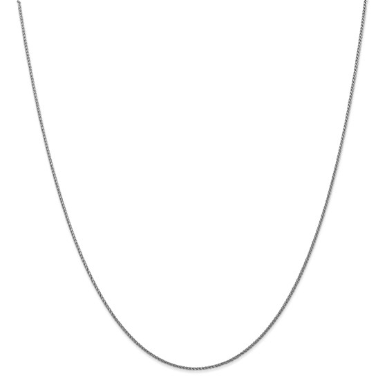 14k White Gold 1.0 mm Spiga Pendant Chain Necklace - 16 in.