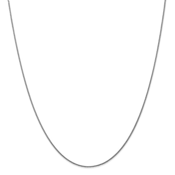 14k White Gold 1.0 mm Spiga Pendant Chain Necklace - 16 in. 14k White Gold 1.0 mm Spiga Pendant Chain Necklace - 16 in.