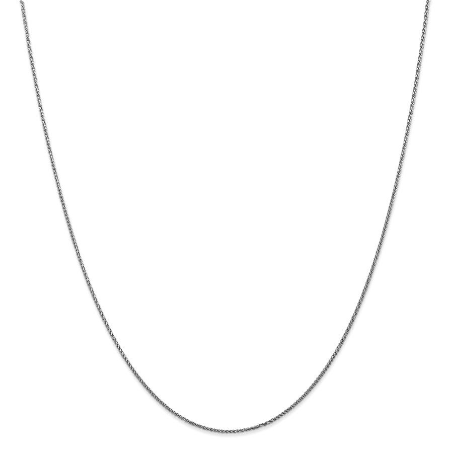 14k White Gold 1.0 mm Spiga Pendant Chain Necklace - 20 in.
