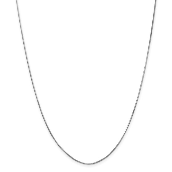 14k White Gold 1.00 mm Octagonal Snake Chain Necklace - 18 in. 14k White Gold 1.00 mm Octagonal Snake Chain Necklace - 18 in.