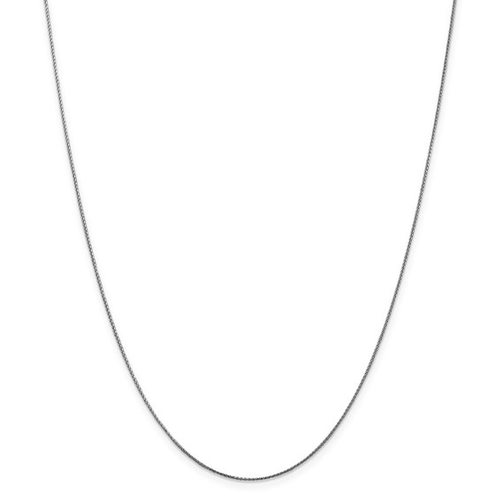 14k White Gold 1.00 mm Spiga Pendant Chain Necklace - 16 in.
