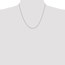 14k White Gold 1.00 mm Spiga Pendant Chain Necklace - 20 in.