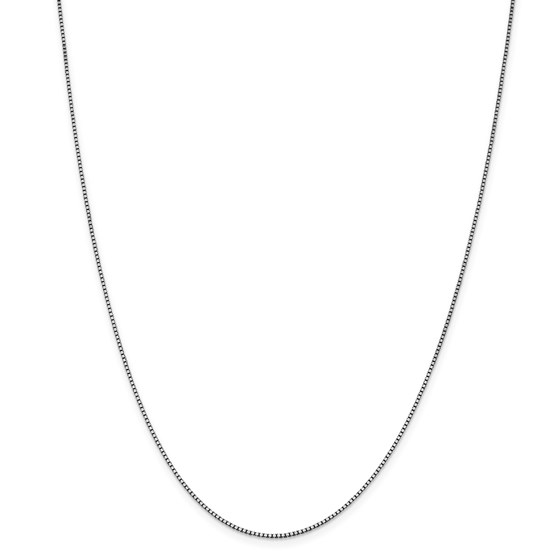 14k White Gold 1.05 mm Box Chain Necklace - 20 in.