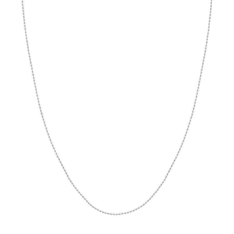 14K White Gold 1.05 mm Rope Chain w/ Lobster Clasp - 16 in.