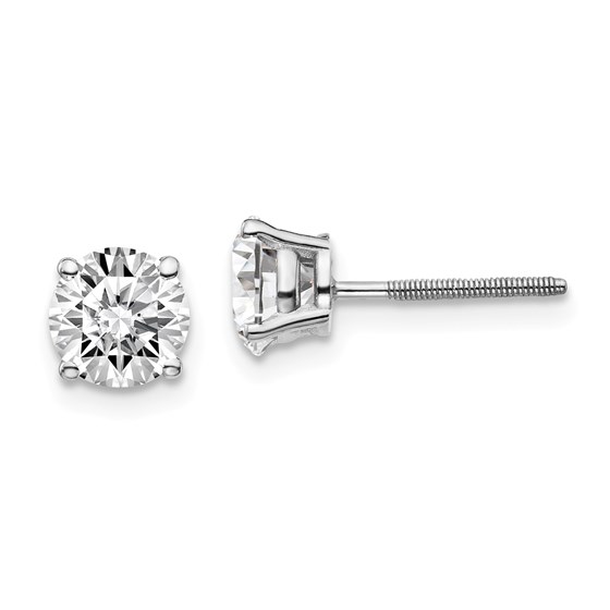 14k White Gold 1 1/2ct Lab Grown Diamond Earring 14k White Gold 1 1/2ct Lab Grown Diamond Earring
