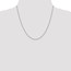 14k White Gold 1.1 mm Baby Rope Chain Necklace - 20 in.