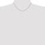 14k White Gold 1.1 mm Singapore Chain Necklace - 16 in.