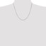 14k White Gold 1.1 mm Singapore Chain Necklace - 20 in.