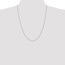 14k White Gold 1.1 mm Singapore Chain Necklace - 24 in.