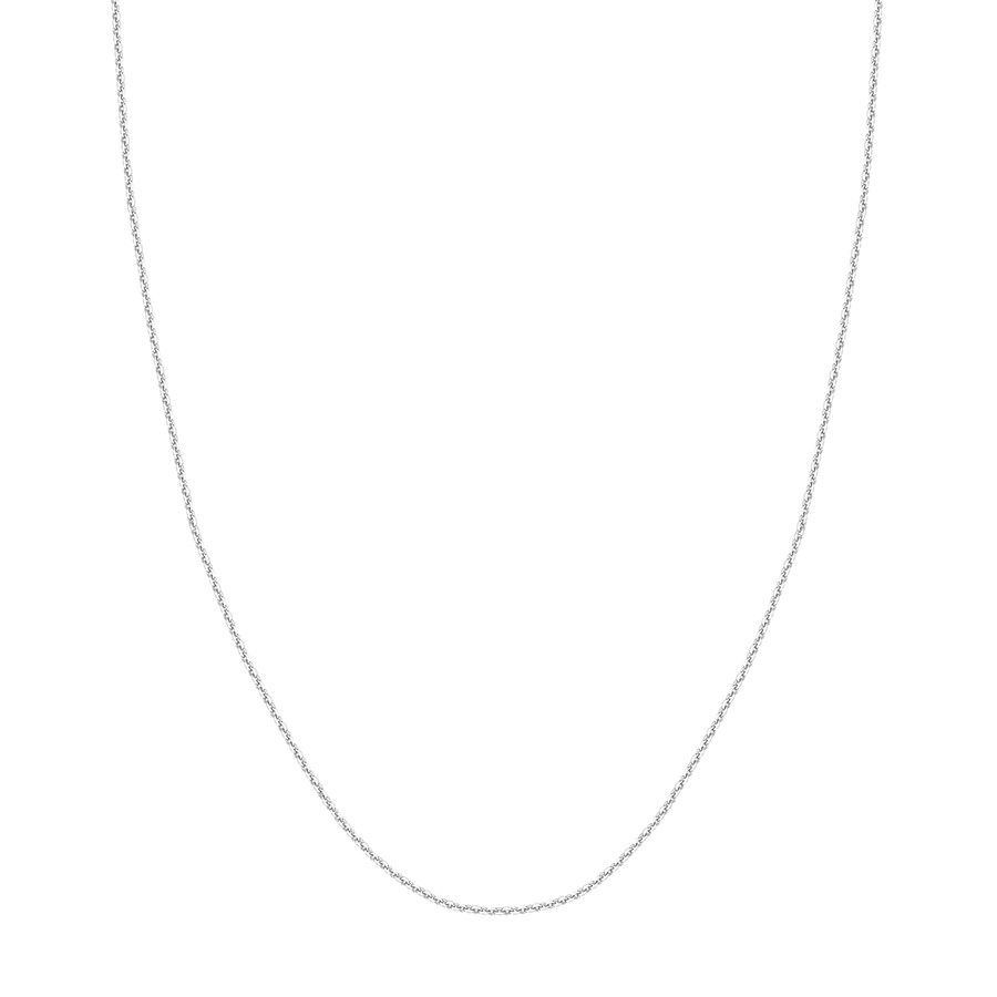 14K White Gold 1.15 mm Cable Chain w/ Lobster Clasp - 24 in.