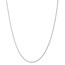 14k White Gold 1.15 mm Machine-made Rope Chain Necklace - 16 in.