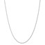 14k White Gold 1.15 mm Machine-made Rope Chain Necklace - 20 in.