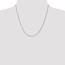 14k White Gold 1.15 mm Machine-made Rope Chain Necklace - 20 in.