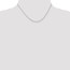 14k White Gold 1.15 mm Rolo Pendant Chain Necklace - 16 in.