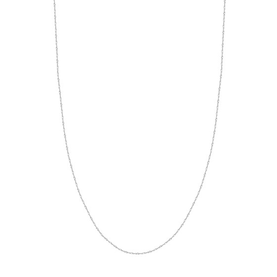 14K White Gold 1.15 mm Singapore Chain - 16 in.