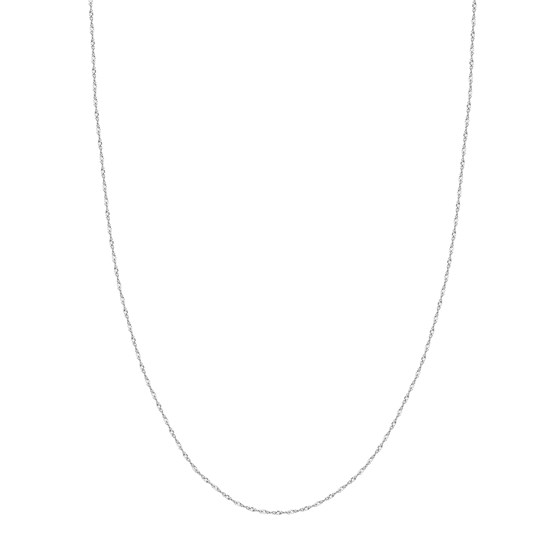 14K White Gold 1.15 mm Singapore Chain w/ Lobster Clasp - 24 in. 14K White Gold 1.15 mm Singapore Chain w/ Lobster Clasp - 24 in.