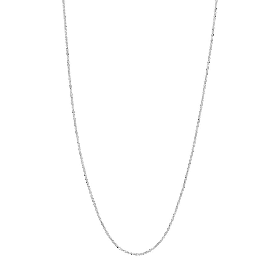 14K White Gold 1.15 mm Sparkle Chain w/ Lobster Clasp - 16 in.