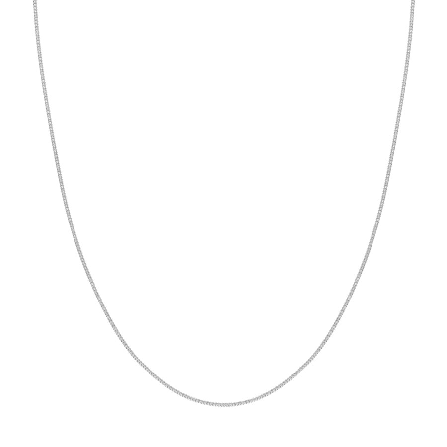14K White Gold 1.2 mm Franco Chain w/ Lobster Clasp - 20 in.