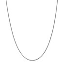 14k White Gold 1.2 mm Solid Diamond Cut Spiga Chain - 18 in.