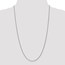 14k White Gold 1.2 mm Solid Diamond Cut Spiga Chain - 18 in.