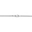14k White Gold 1.2 mm Solid Diamond Cut Spiga Chain - 18 in.