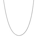 14k White Gold 1.2 mm Solid Diamond Cut Spiga Chain - 22 in.