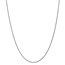14k White Gold 1.2 mm Solid Diamond Cut Spiga Chain - 22 in.