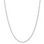 14k White Gold 1.2 mm Solid Spiga Chain Necklace - 20 in.