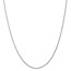 14k White Gold 1.25 mm Solid Spiga Chain Necklace - 18 in.