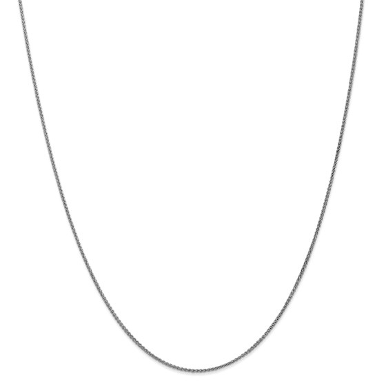 14k White Gold 1.25 mm Solid Spiga Chain Necklace - 20 in. 14k White Gold 1.25 mm Solid Spiga Chain Necklace - 20 in.
