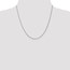 14k White Gold 1.25 mm Solid Spiga Chain Necklace - 20 in.