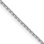 14K White Gold 1.2mm D/C Cable Chain - 30 in.