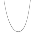 14k White Gold 1.3 mm Franco Chain Necklace - 18 in.