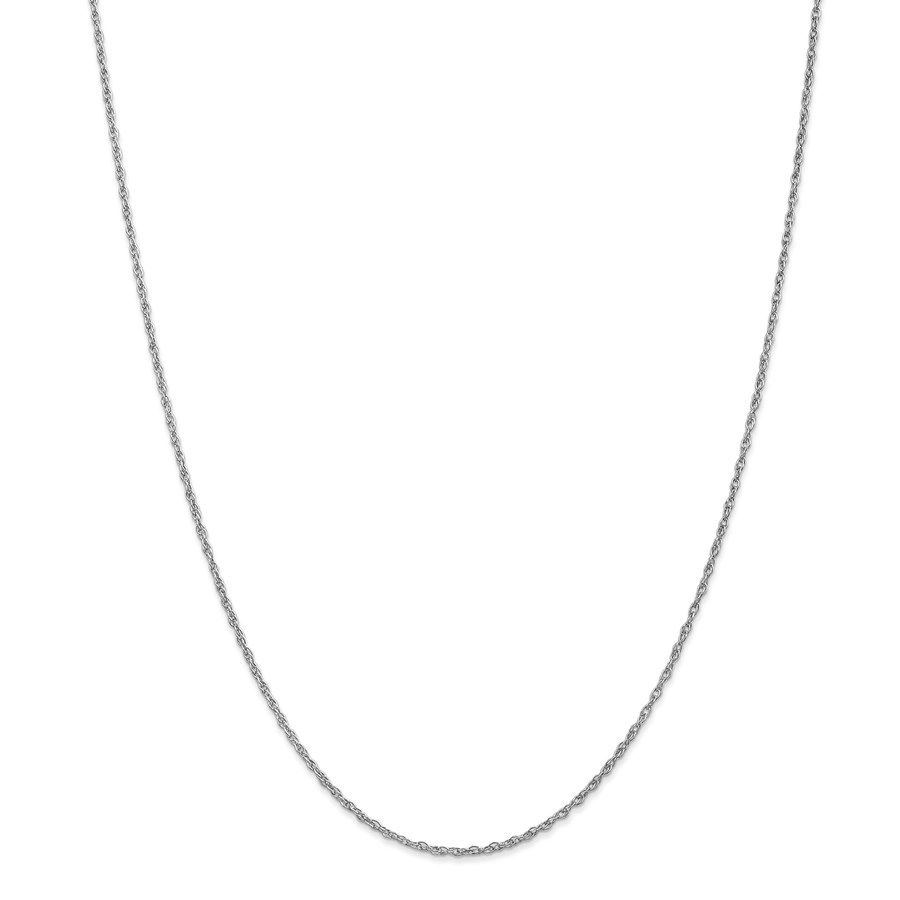 14k White Gold 1.3 mm Heavy-Baby Rope Chain Necklace - 18 in.