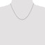 14k White Gold 1.3 mm Heavy-Baby Rope Chain Necklace - 18 in.