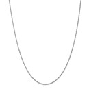 14k White Gold 1.3 mm Heavy-Baby Rope Chain Necklace - 20 in.