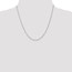 14k White Gold 1.3 mm Heavy-Baby Rope Chain Necklace - 20 in.