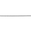 14k White Gold 1.3 mm Heavy-Baby Rope Chain Necklace - 20 in.