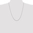 14k White Gold 1.3 mm Solid Cable Chain Necklace - 24 in.