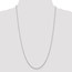 14k White Gold 1.3 mm Solid Diamond Cut Cable Chain - 20 in.
