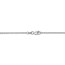 14k White Gold 1.3 mm Solid Diamond Cut Cable Chain - 20 in.
