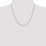 14k White Gold 1.30 mm Box Chain Necklace - 20 in.