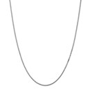 14k White Gold 1.35 mm Box Chain Necklace - 18 in.