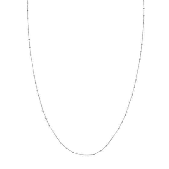 14K White Gold 1.35 mm Saturn Chain w/ Lobster Clasp - 24 in. 14K White Gold 1.35 mm Saturn Chain w/ Lobster Clasp - 24 in.