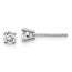 14k White Gold 1/3ct Lab Grown Diamond 4-Prong Earring