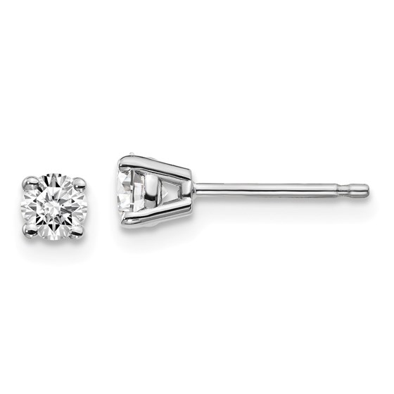 14k White Gold 1/3ct Lab Grown Diamond 4-Prong Earring 14k White Gold 1/3ct Lab Grown Diamond 4-Prong Earring