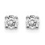 14k White Gold 1/3ct Lab Grown Diamond 4-Prong Earring